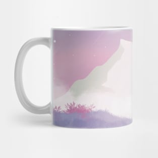 Beautiful Purple Snow Mountain Mug